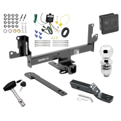 Trailer Tow Hitch For 12-15 BMW X1 w/ Panoramic Sunroof Only Deluxe Package Wiring 2" Ball and Lock