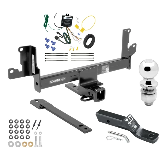 Trailer Tow Hitch For 12-15 BMW X1 w/ Panoramic Sunroof Only Complete Package w/ Wiring and 2" Ball