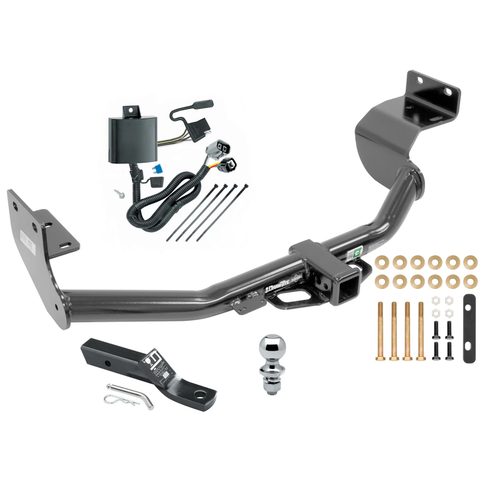 Trailer Tow Hitch For 13-18 Hyundai Santa Fe Sport 14-15 KIA Sorento Complete Package w/ Wiring and 1-7/8" Ball