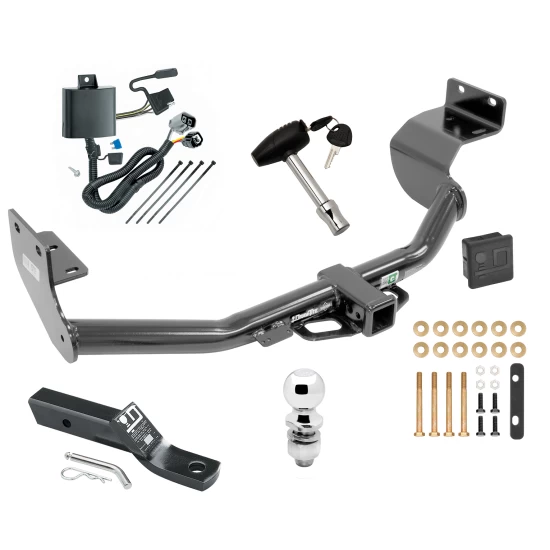 Trailer Tow Hitch For 13-18 Hyundai Santa Fe Sport 14-15 KIA Sorento Deluxe Package Wiring 2" Ball and Lock