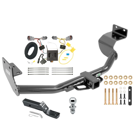 Trailer Tow Hitch For 13-18 Hyundai Santa Fe Sport 5 Passenger models only w/o Factory Tow PKG Complete Package w/ Wiring and 1-7/8" Ball