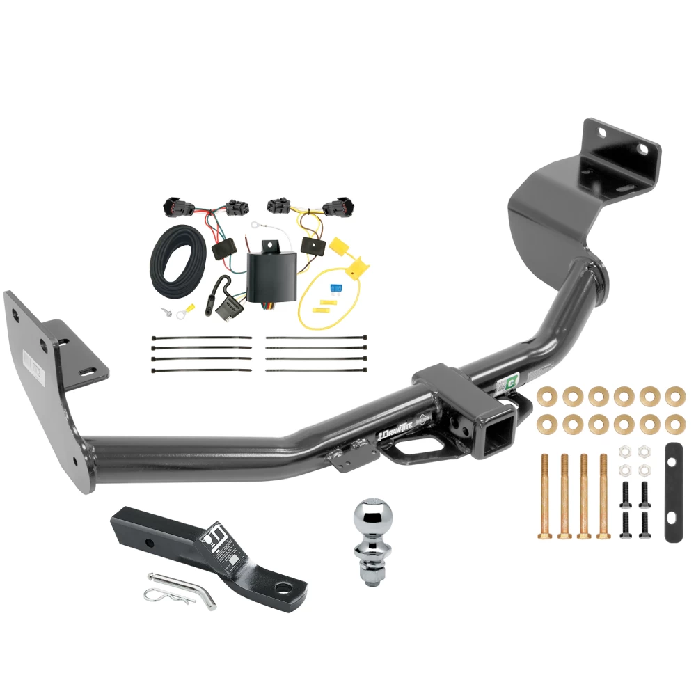 Trailer Tow Hitch For 14-15 KIA Sorento 4 Cyl. Complete Package w/ Wiring and 1-7/8" Ball