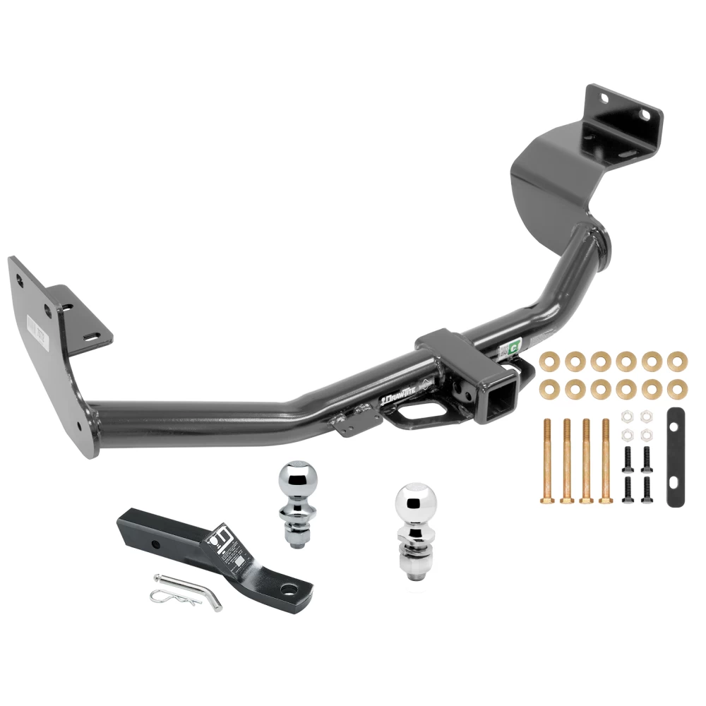 Trailer Tow Hitch For 13-18 Hyundai Santa Fe Sport 5Passenger 14-15 KIA Sorento Receiver w/ 1-7/8" and 2" Ball