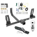 Trailer Tow Hitch For 10-15 Mercedes GLK350 All Models Complete Package w/ Wiring and 2" Ball