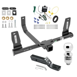 Trailer Tow Hitch For 10-15 Mercedes GLK350 All Models Complete Package w/ Wiring and 2" Ball