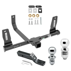 Trailer Tow Hitch For 10-15 Mercedes GLK350 Receiver w/ 1-7/8" and 2" Ball