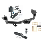 Trailer Tow Hitch For 13-18 Hyundai Santa Fe 2019 XL ONLY Complete Package w/ Wiring and 1-7/8" Ball