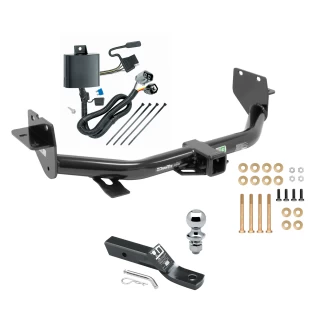 Trailer Tow Hitch For 13-18 Hyundai Santa Fe 2019 XL ONLY Complete Package w/ Wiring and 1-7/8" Ball