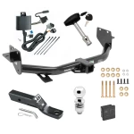 Trailer Tow Hitch For 13-18 Hyundai Santa Fe 2019 XL ONLY Deluxe Package Wiring 2" Ball and Lock