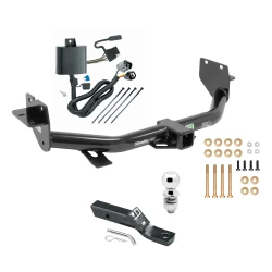 Trailer Tow Hitch For 13-18 Hyundai Santa Fe 2019 XL ONLY Complete Package w/ Wiring and 2" Ball