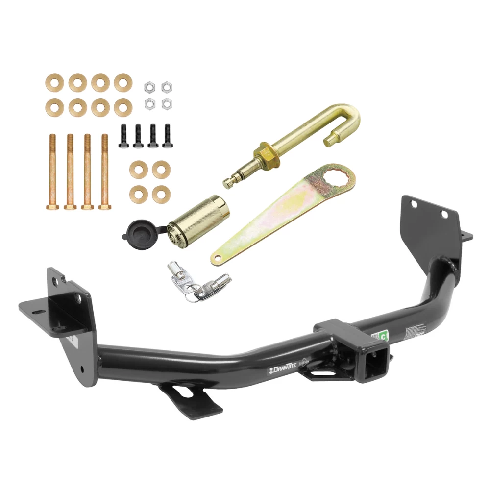 Trailer Tow Hitch For 13-18 Hyunda Santa Fe w/ 3rd Row Seats 2019 XL Only Class 3 2" Receiver w/ J-Pin Anti-Rattle Lock