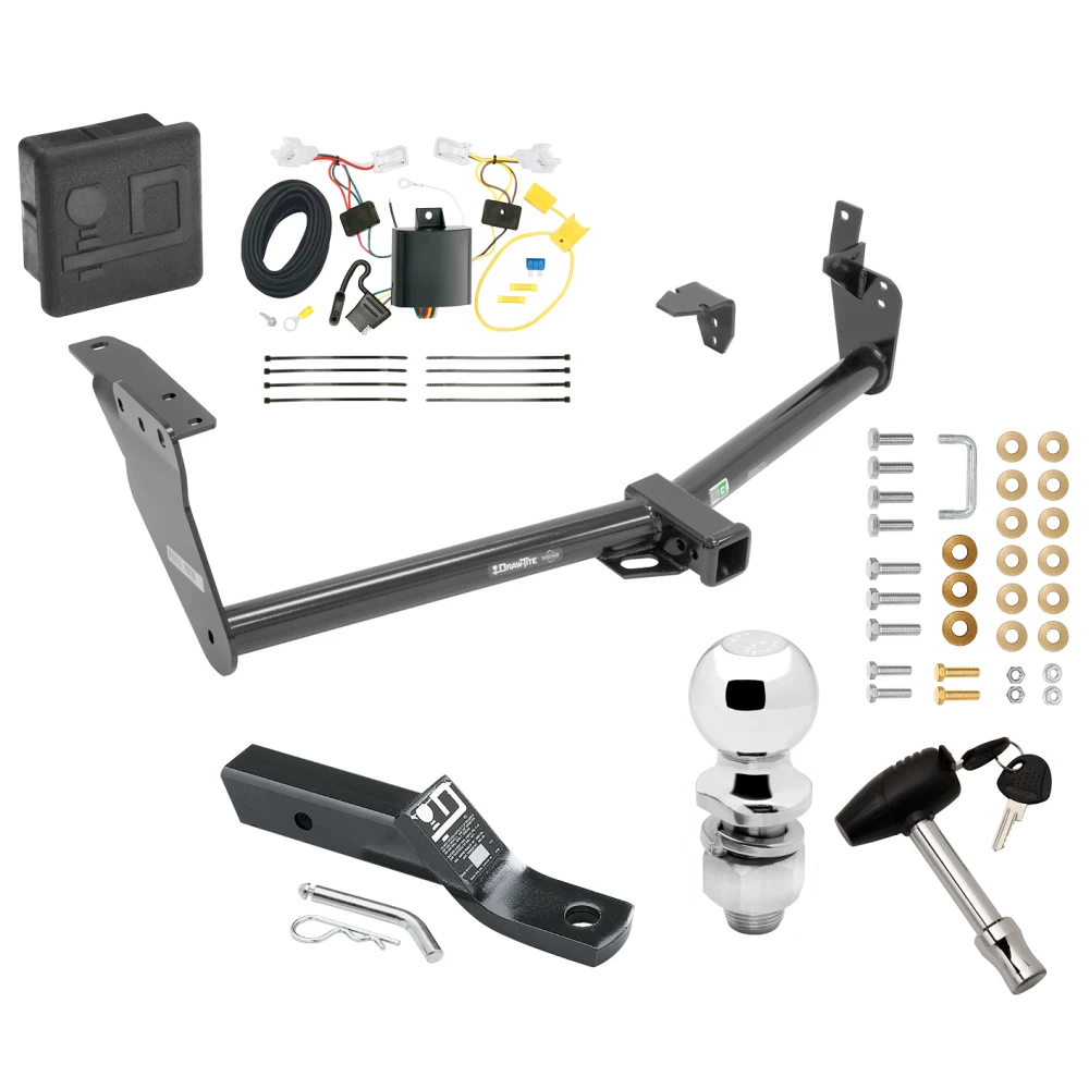 Trailer Tow Hitch For 09-12 INFINITI FX35 09-13 FX50 13-13 FX37 14-17 QX70 Deluxe Package Wiring 2" Ball and Lock