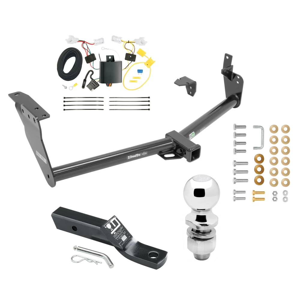 Trailer Tow Hitch For 09-12 INFINITI FX35 09-13 FX50 13-13 FX37 14-17 QX70 Complete Package w/ Wiring and 2" Ball