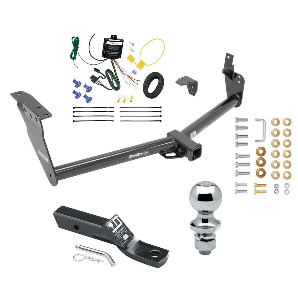 Trailer Tow Hitch For 09-12 INFINITI FX35 09-13 FX50 13-13 FX37 14-17 QX70 Complete Package w/ Wiring and 1-7/8" Ball