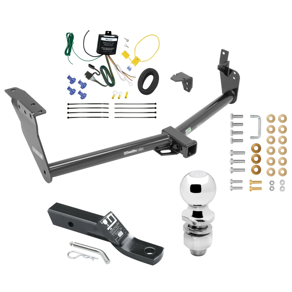 Trailer Tow Hitch For 09-12 INFINITI FX35 09-13 FX50 13-13 FX37 14-17 QX70 Complete Package w/ Wiring and 2" Ball