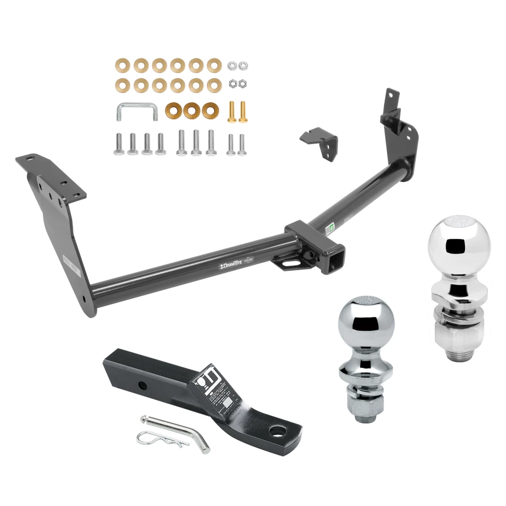 Trailer Tow Hitch For 09-12 INFINITI FX35 09-13 FX37 14-17 QX70 2013 FX37 Receiver w/ 1-7/8" and 2" Ball