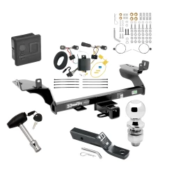 Trailer Tow Hitch For 17-18 Ford Escape All Models Deluxe Package Wiring 2" Ball and Lock