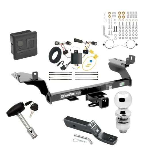 Trailer Tow Hitch For 17-18 Ford Escape All Models Deluxe Package Wiring 2" Ball and Lock