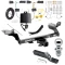 Trailer Tow Hitch For 19-19 Ford Escape All Models Complete Package w/ Wiring and 1-7/8" Ball