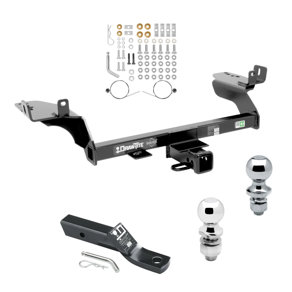Trailer Tow Hitch For 13-19 Ford Escape Receiver w/ 1-7/8" and 2" Ball