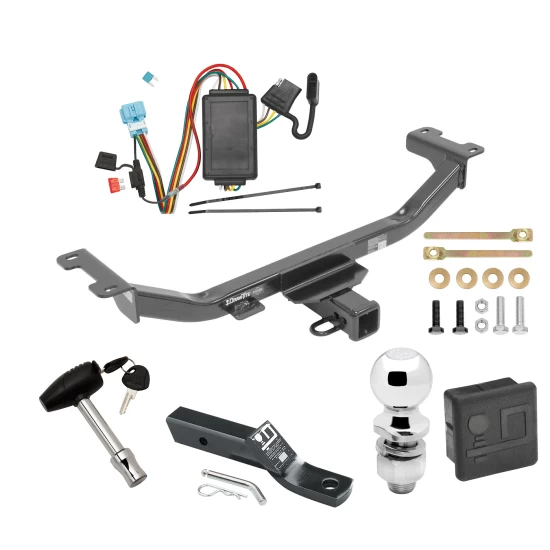 Trailer Tow Hitch For 10-12 Acura RDX All Models Deluxe Package Wiring 2" Ball and Lock