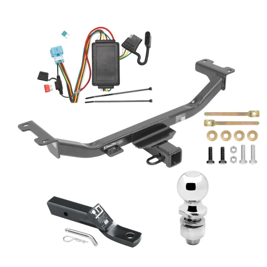 Trailer Tow Hitch For 10-12 Acura RDX All Models Complete Package w/ Wiring and 2" Ball