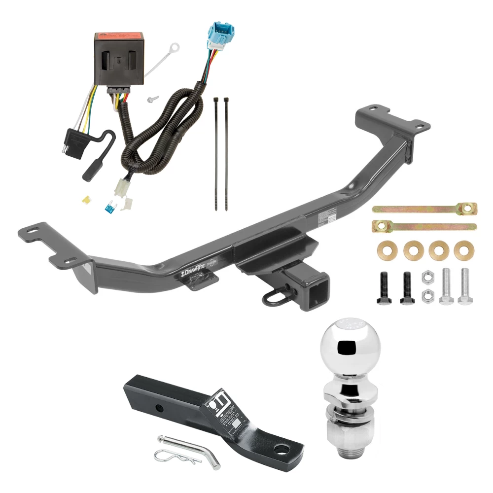 Trailer Tow Hitch For 13-18 Acura RDX All Models Complete Package w/ Wiring and 2" Ball