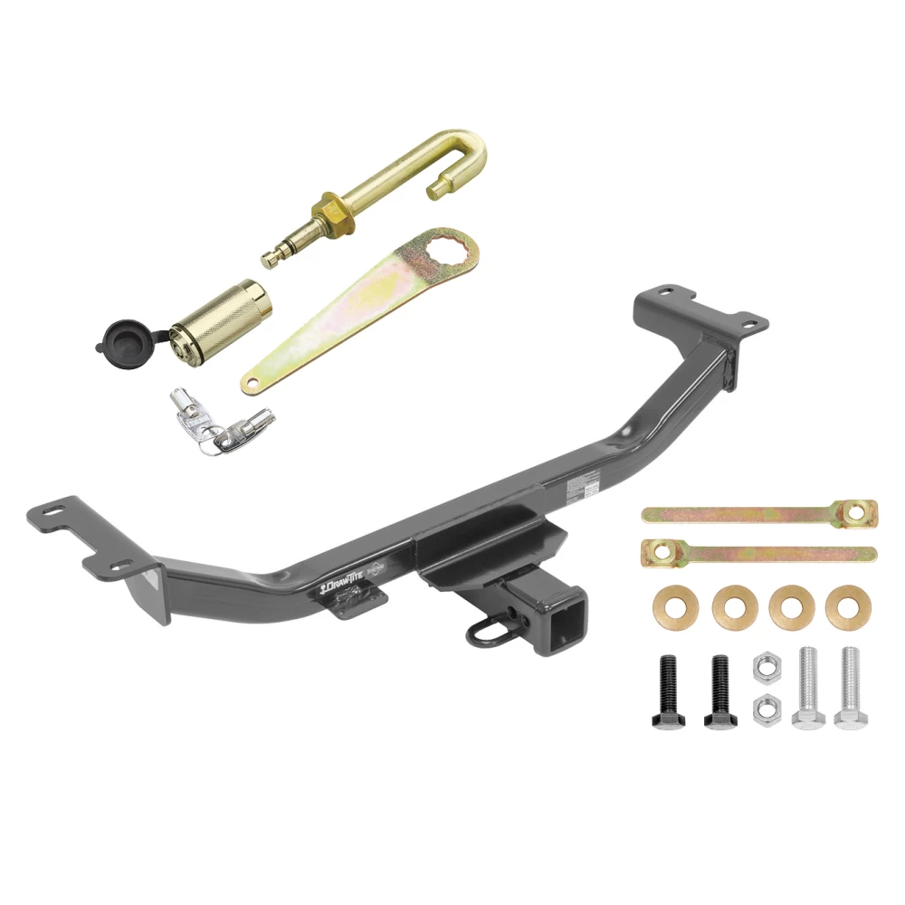 Trailer Tow Hitch For 10-18 Acura RDX Class 3 2" Towing Receiver New w/ J-Pin Anti-Rattle Lock