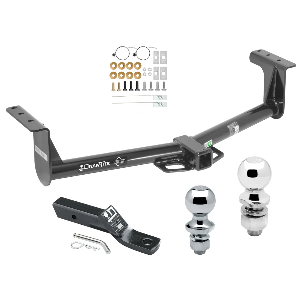 Trailer Tow Hitch For 12-21 Ford Ranger Sold Outside of USA Receiver w/ 1-7/8" and 2" Ball