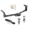 Trailer Tow Hitch For 12-21 Ford Ranger Sold Outside of USA Receiver w/ 1-7/8" and 2" Ball