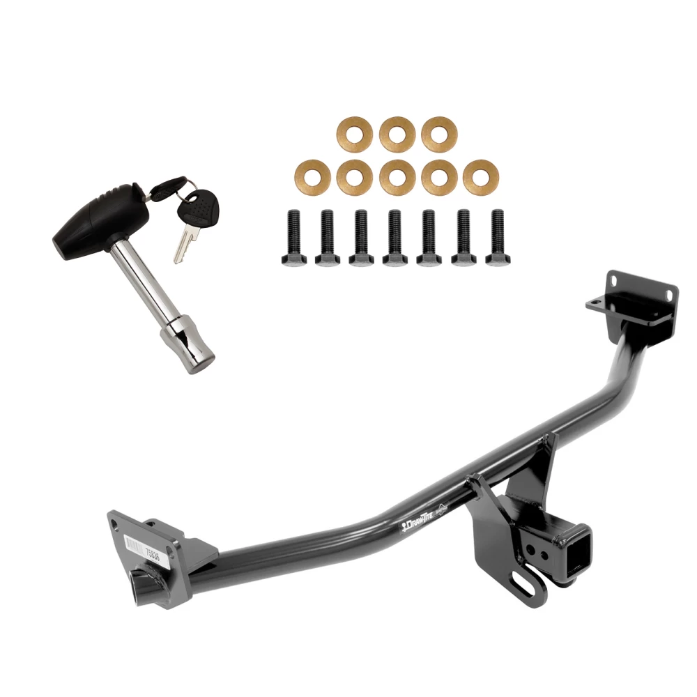 Trailer Tow Hitch For 16-18 Hyundai Tucson 19-21 Except Night Edition w/ Security Lock Pin Key
