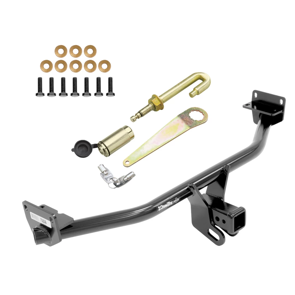 Trailer Tow Hitch For 16-18 Hyundai Tucson 19-21 Except Night Edition Class 3 2" Towing Receiver w/ J-Pin Anti-Rattle Lock