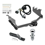 Trailer Tow Hitch For 14-18 Chevy Silverado GMC Sierra 1500 (2019 LD & Legacy) Complete Package w/ Wiring and 1-7/8" Ball