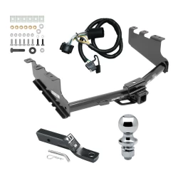 Trailer Tow Hitch For 14-18 Chevy Silverado GMC Sierra 1500 (2019 LD & Legacy) Complete Package w/ Wiring and 1-7/8" Ball