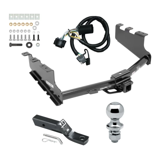 Trailer Tow Hitch For 14-18 Chevy Silverado GMC Sierra 1500 (2019 LD & Legacy) Complete Package w/ Wiring and 1-7/8" Ball
