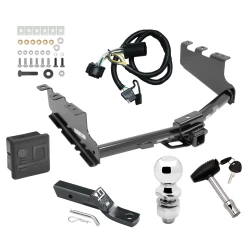 Trailer Tow Hitch For 14-18 Chevy Silverado GMC Sierra 1500 (2019 LD & Legacy) Deluxe Package Wiring 2" Ball and Lock