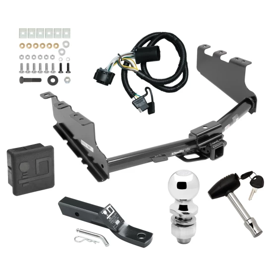 Trailer Tow Hitch For 14-18 Chevy Silverado GMC Sierra 1500 (2019 LD & Legacy) Deluxe Package Wiring 2" Ball and Lock