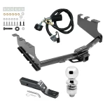 Trailer Tow Hitch For 14-18 Chevy Silverado GMC Sierra 1500 (2019 LD & Legacy) Complete Package w/ Wiring and 2" Ball