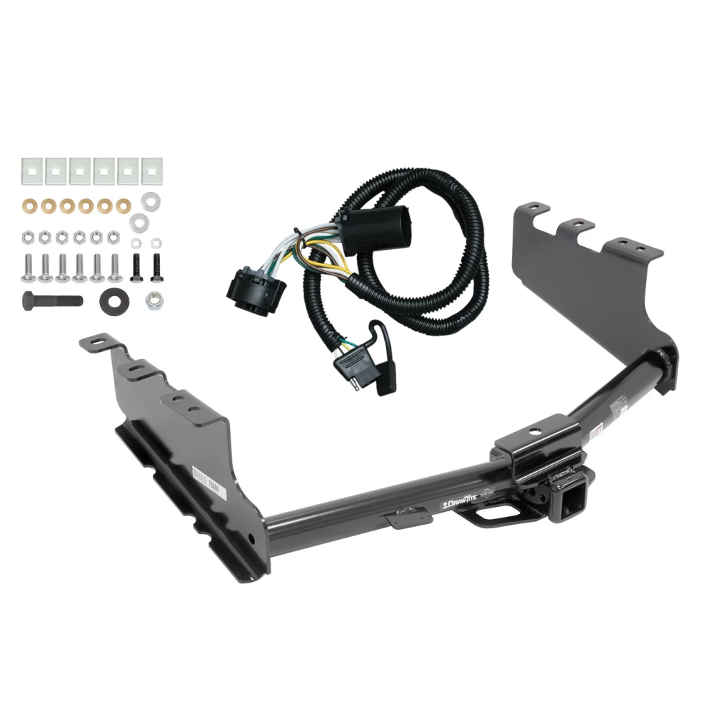 Trailer Tow Hitch For 14-18 Chevy Silverado GMC Sierra 1500 (2019 LD & Legacy) w/ Wiring Harness Kit