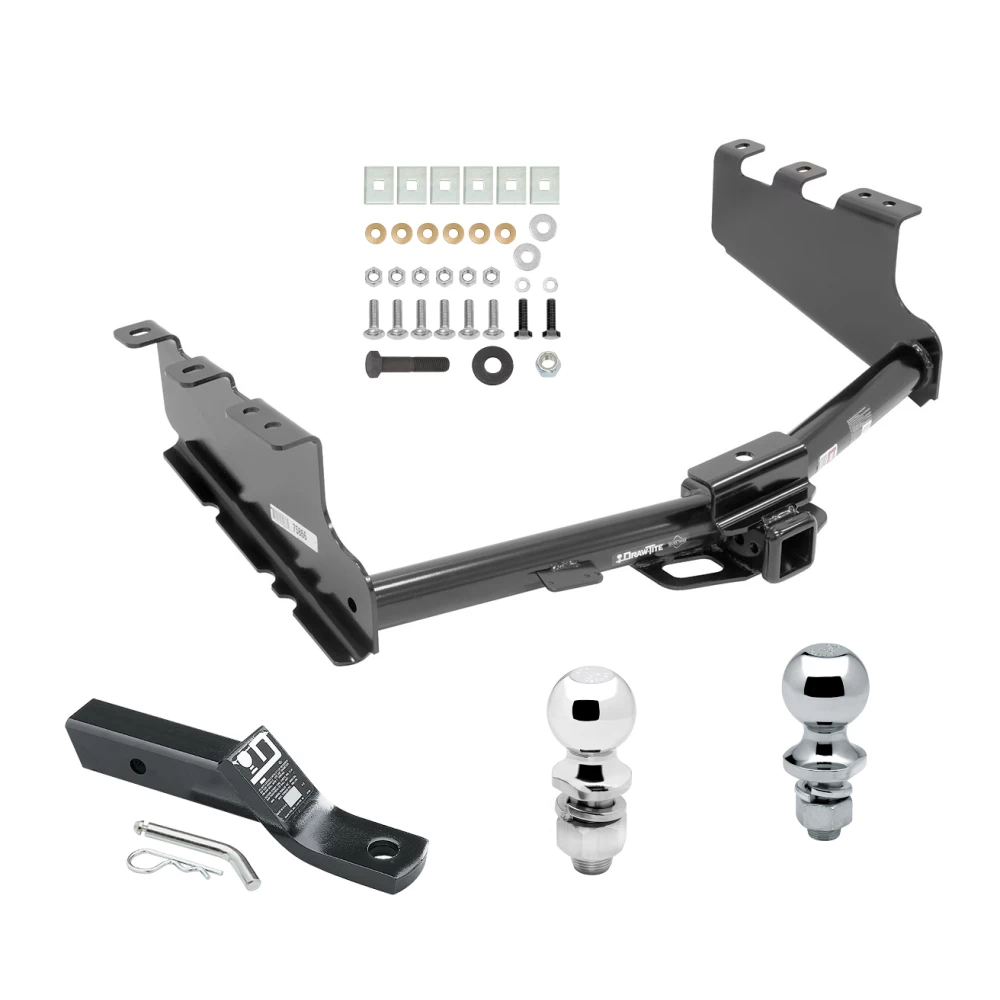 Trailer Tow Hitch For 14-18 Chevy Silverado GMC Sierra 1500 2019 LD Legacy Receiver w/ 1-7/8" and 2" Ball