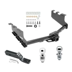 Trailer Tow Hitch For 14-18 Chevy Silverado GMC Sierra 1500 2019 LD Legacy Receiver w/ 1-7/8" and 2" Ball