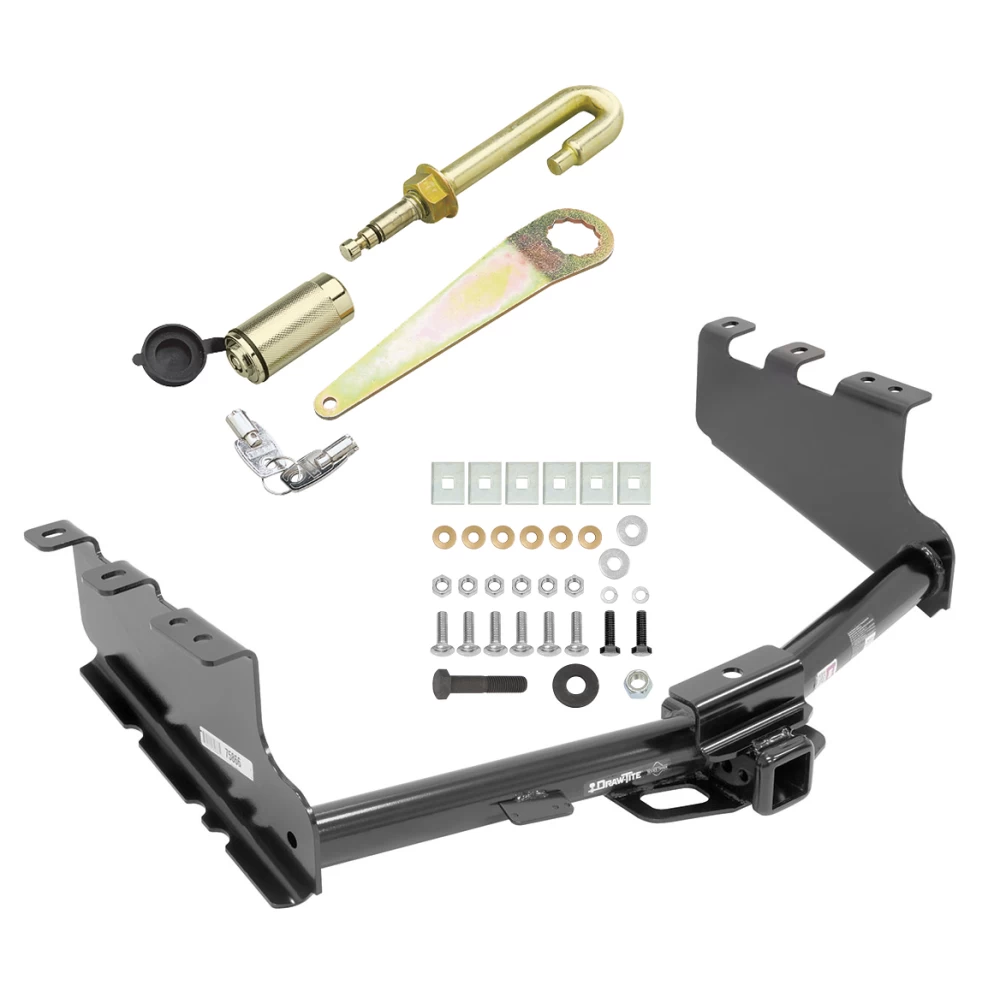Trailer Tow Hitch For 14-18 Chevy Silverado GMC Sierra 1500 2019 LD Legacy Class 3 2" Receiver New w/ J-Pin Anti-Rattle Lock