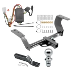 Trailer Tow Hitch For 14-18 Subaru Forester All Models Complete Package w/ Wiring and 1-7/8" Ball