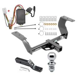 Trailer Tow Hitch For 14-18 Subaru Forester All Models Complete Package w/ Wiring and 1-7/8" Ball