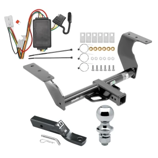 Trailer Tow Hitch For 14-18 Subaru Forester All Models Complete Package w/ Wiring and 1-7/8" Ball