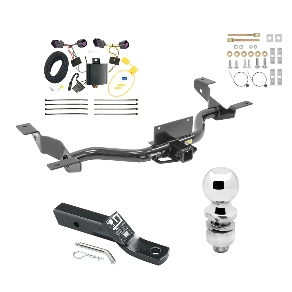 Trailer Tow Hitch For 14-27 RAM ProMaster 1500 2500 (3500 Exc EXT models) Complete Package w/ Wiring 2" Ball