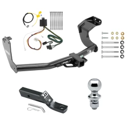 Trailer Tow Hitch For 14-20 Mitsubishi Outlander Excluding PHEV Complete Package w/ Wiring and 1-7/8" Ball