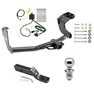 Trailer Tow Hitch For 14-20 Mitsubishi Outlander Excluding PHEV Complete Package w/ Wiring and 1-7/8" Ball