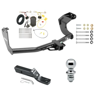 Trailer Tow Hitch For 14-20 Mitsubishi Outlander Excluding PHEV Complete Package w/ Wiring and 1-7/8" Ball