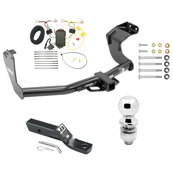Trailer Tow Hitch For 14-20 Mitsubishi Outlander Excluding PHEV Complete Package w/ Wiring and 2" Ball